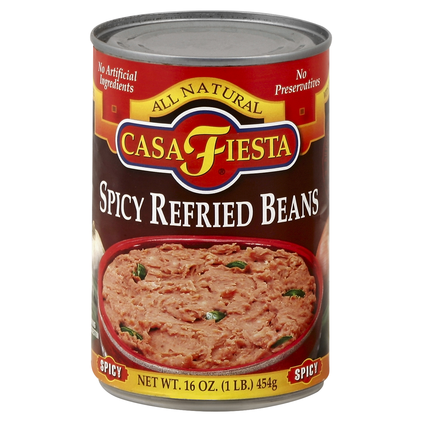 Casa Fiesta Refried Beans 16 Oz