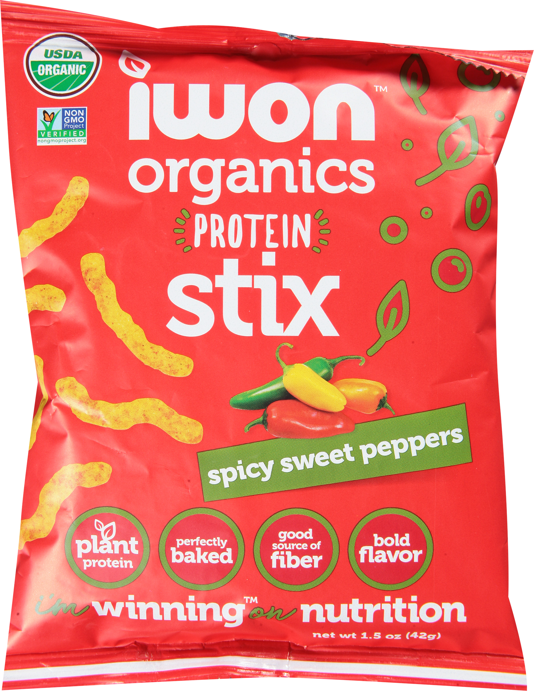 Protein Stix, Spicy Sweet Peppers