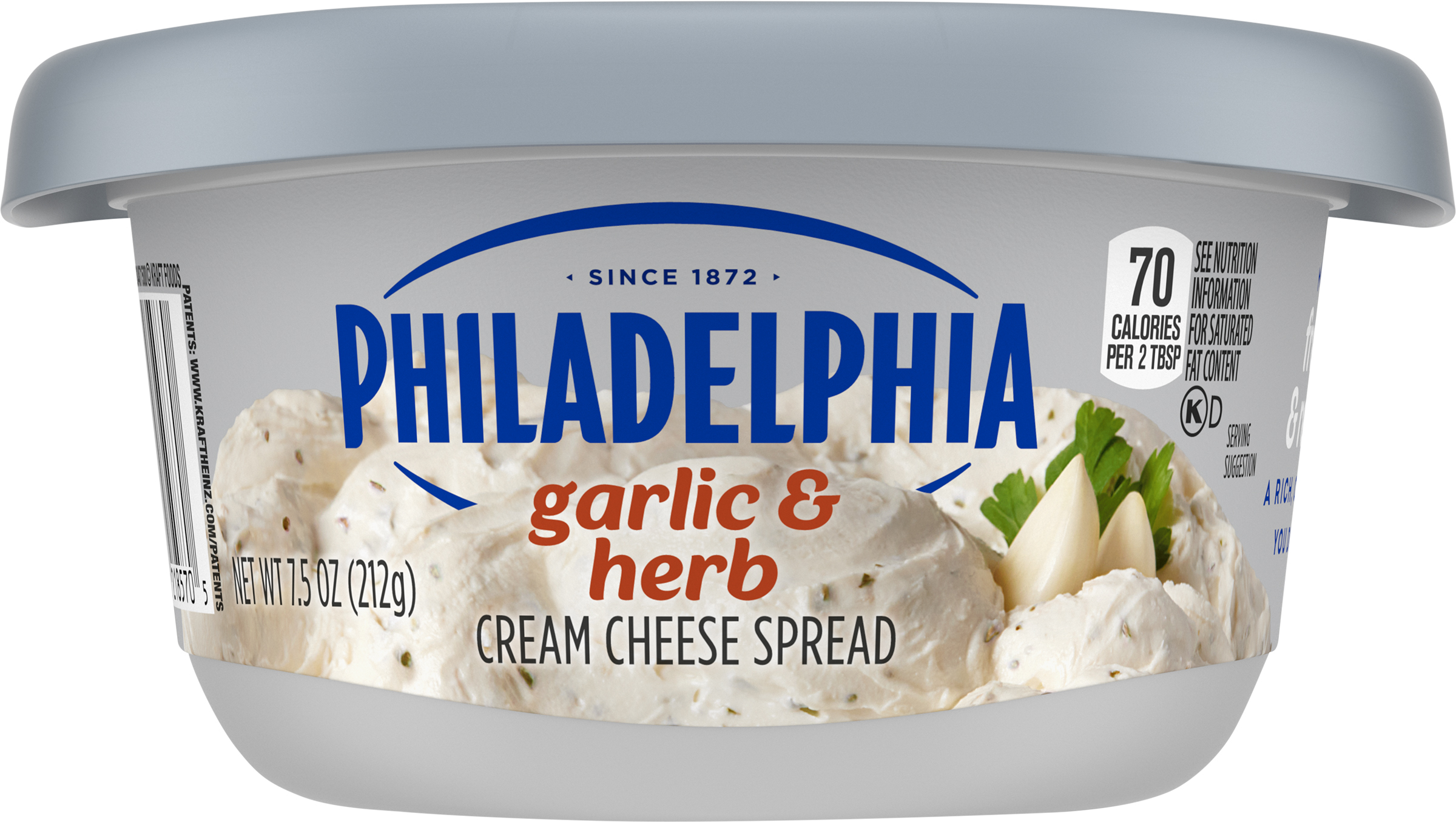 Cream Cheese Spread, Garlic & Herb