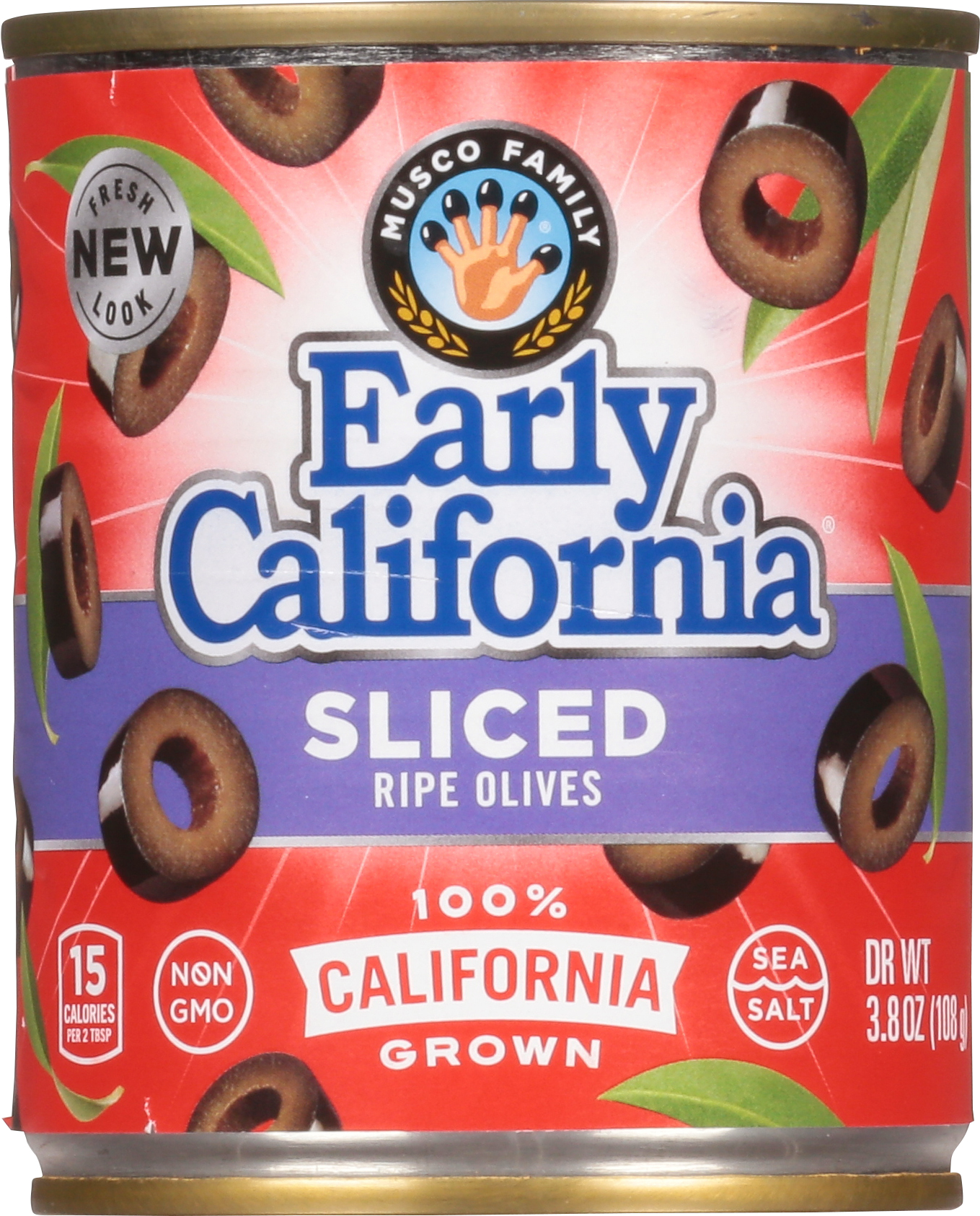Olives, Ripe, Sliced