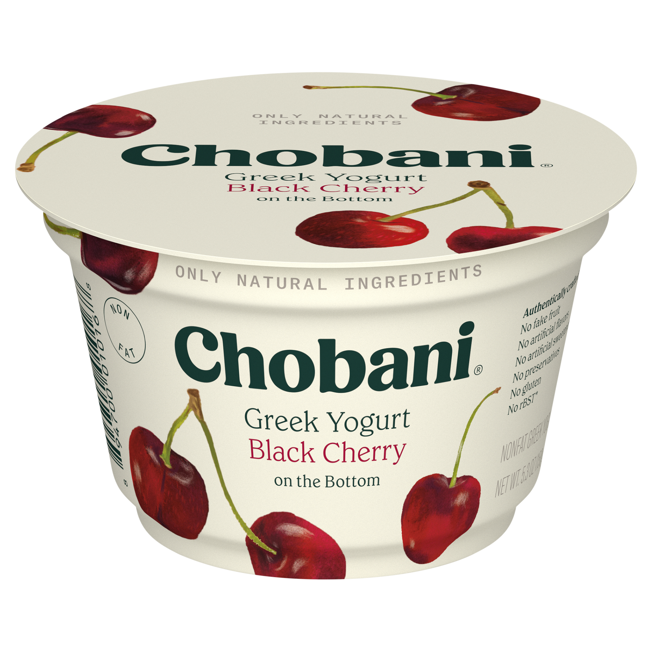 Yogurt, Nonfat, Greek, Black Cherry on the Bottom