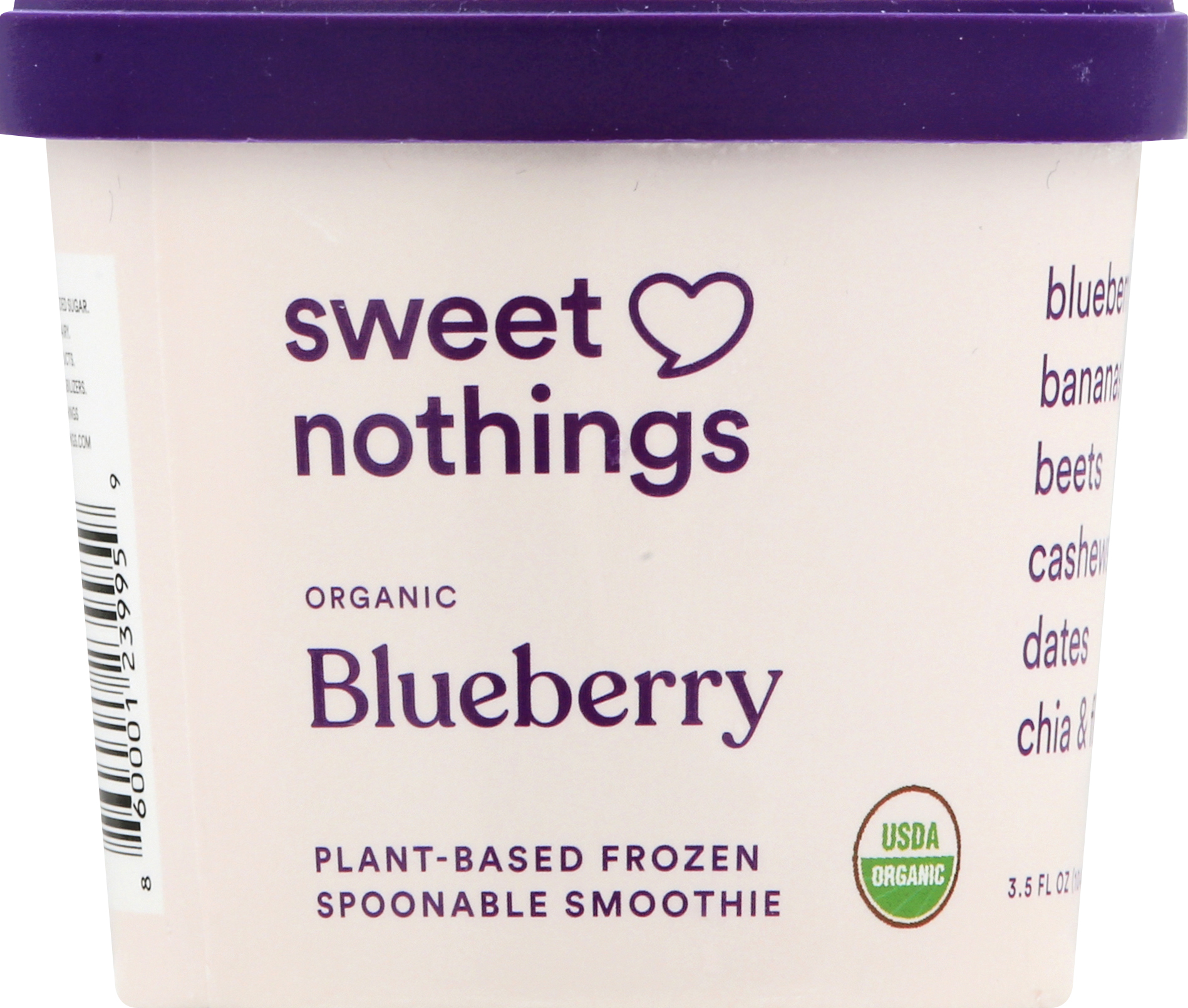 Frozen Spoonable Smoothie, Organic, Plant-Based, Blueberry
