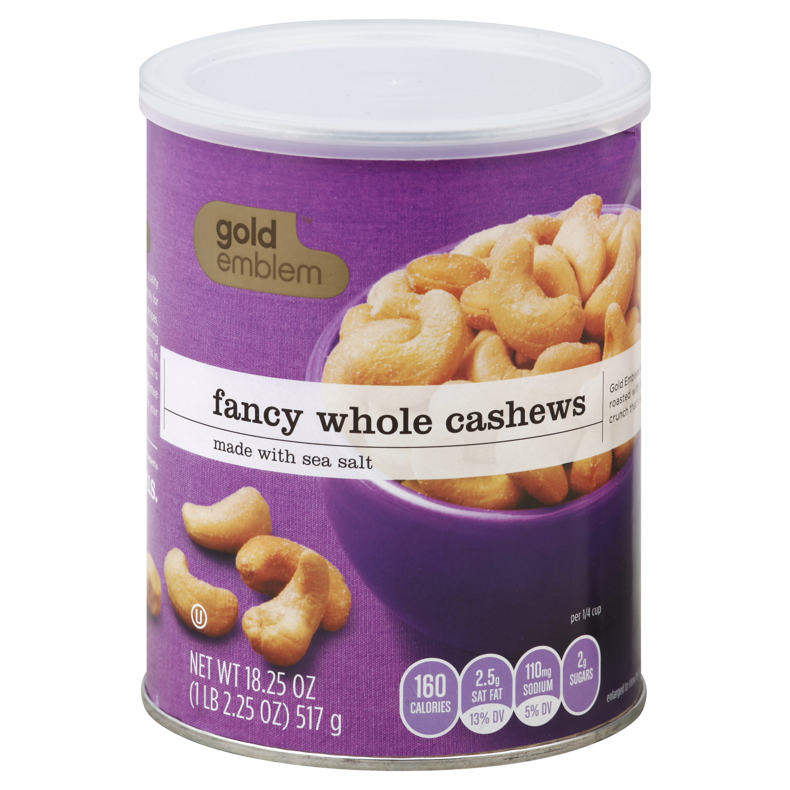 Gold Emblem Cashews 18.25 Oz