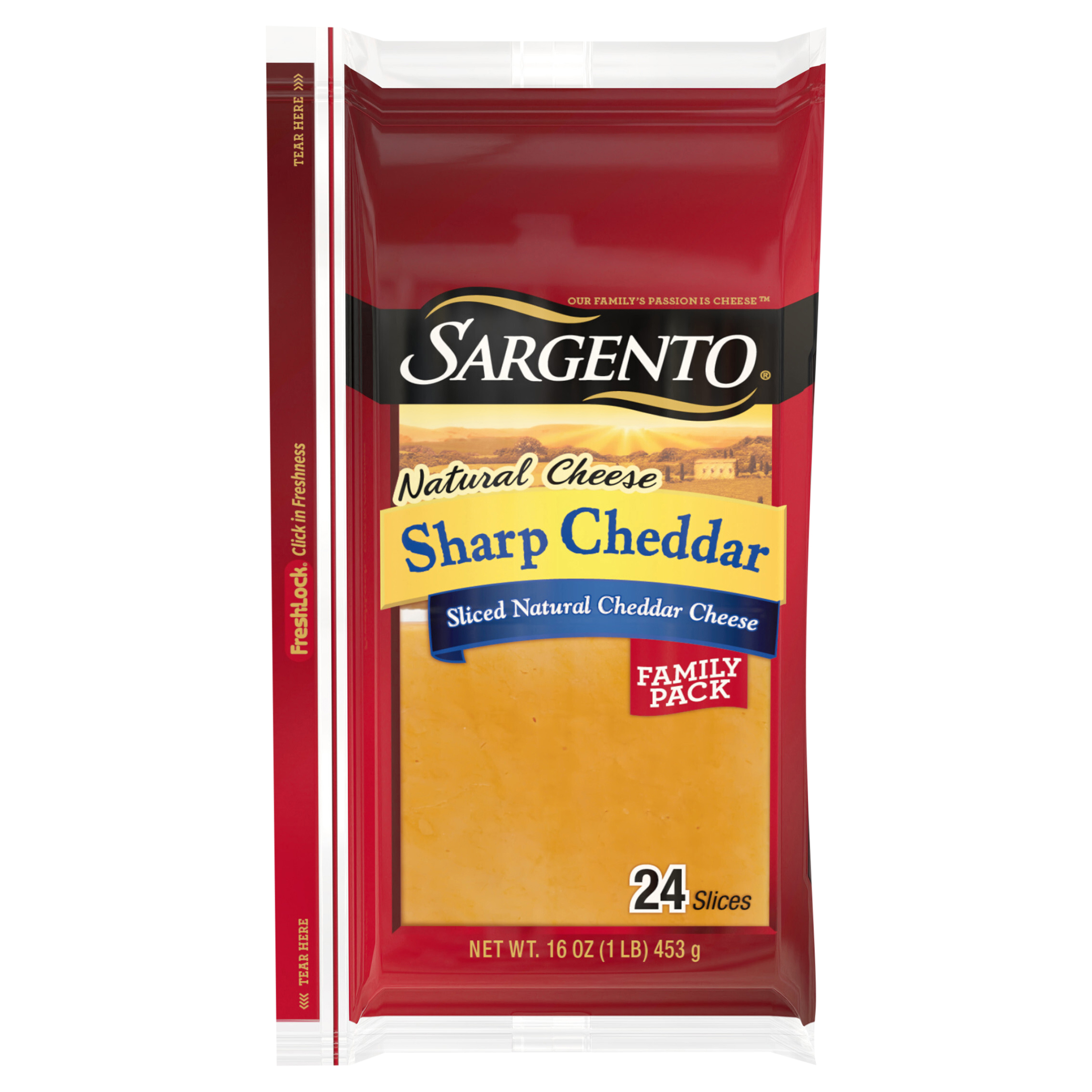 Sliced Cheese, Sharp Cheddar