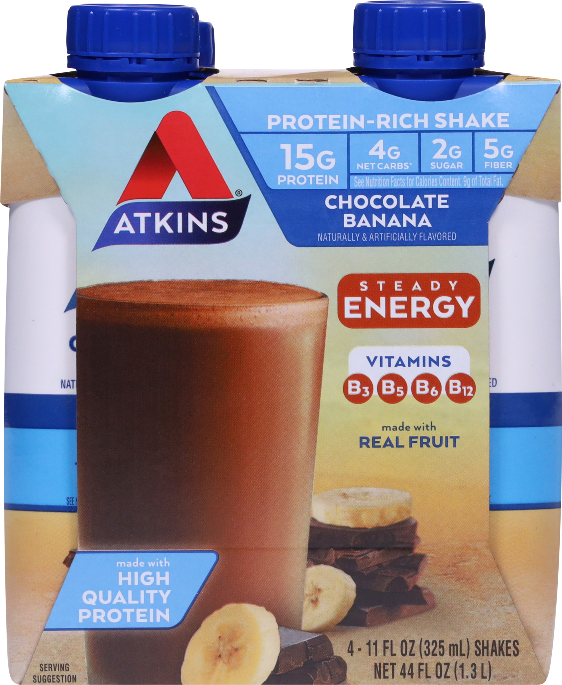 Protein-Rich Shake, Steady Energy, Chocolate Banana
