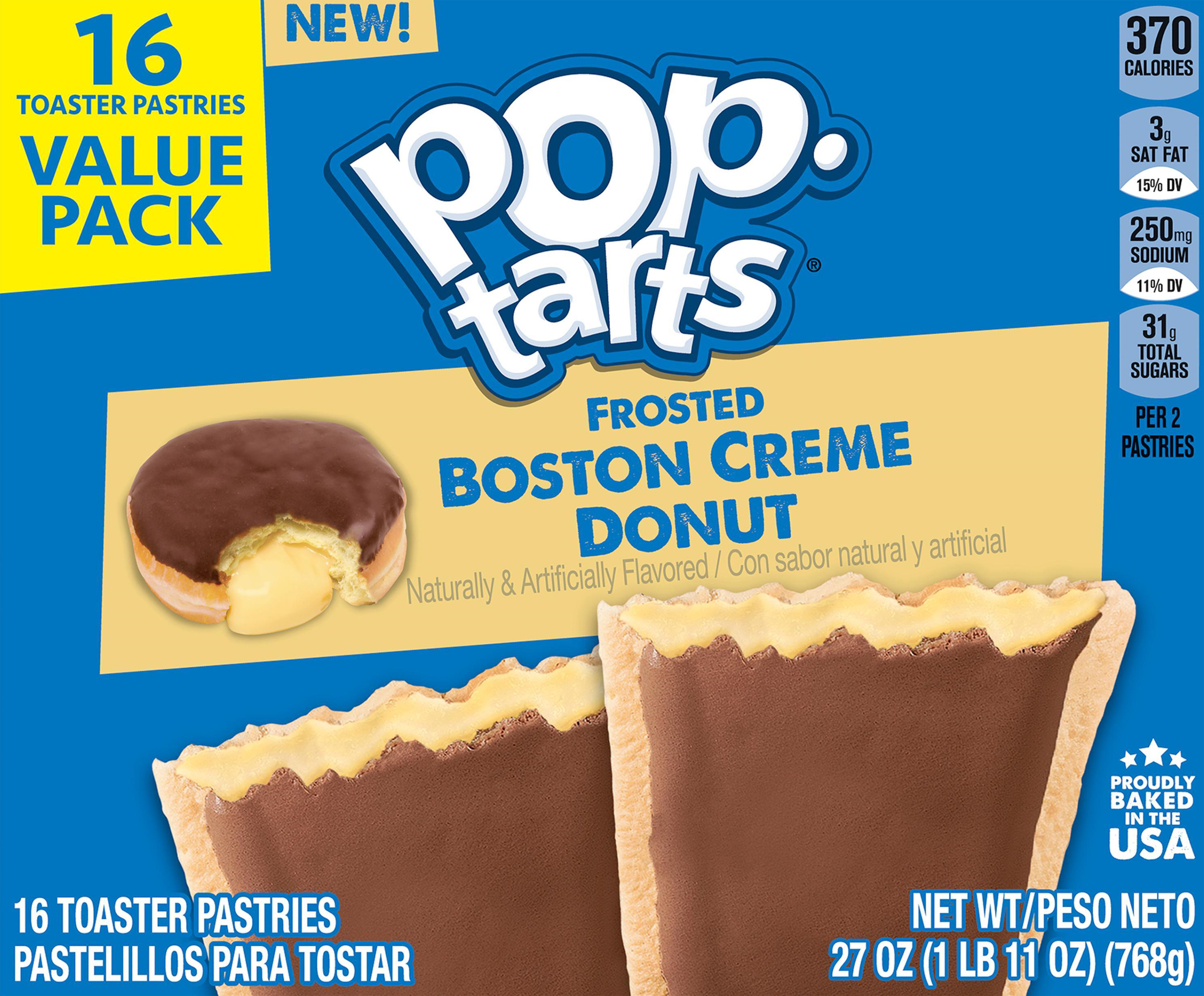 Toaster Pastries, Boston Creme Donut, Frosted, Value Pack