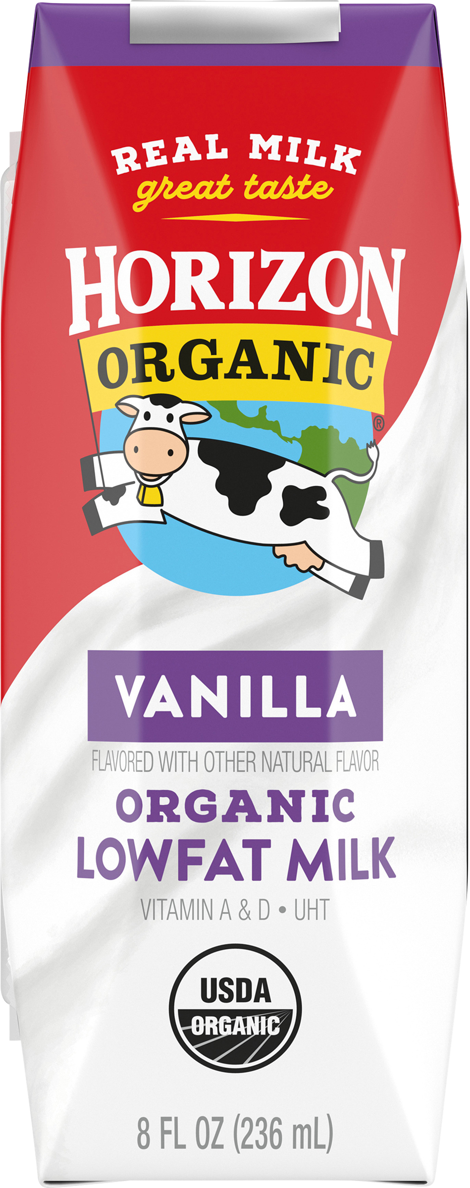 Milk, Organic, Lowfat, Vanilla