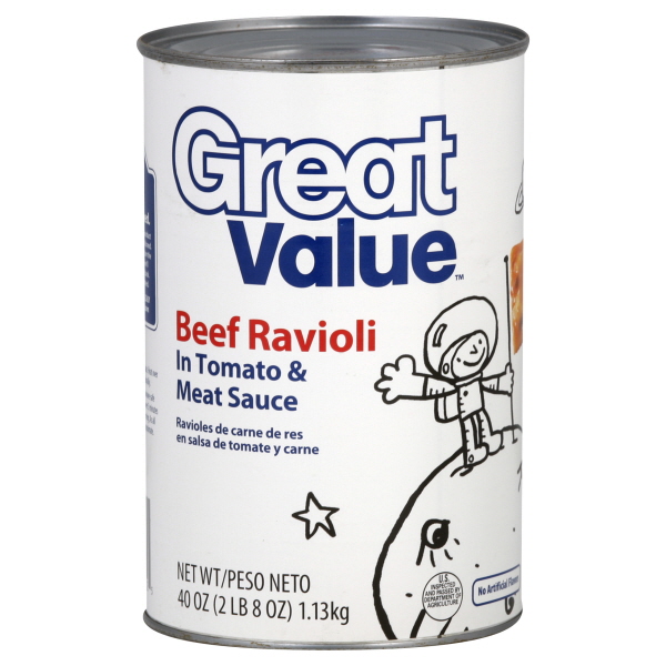 Great Value Beef Ravioli 40 Oz