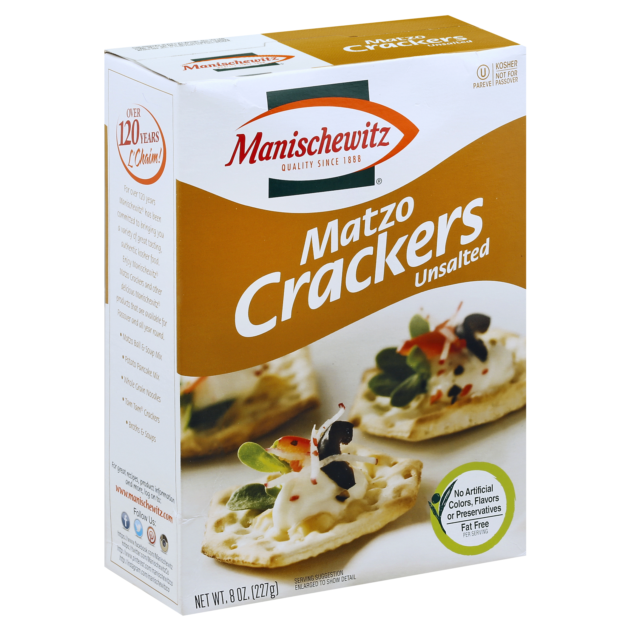 Manischewitz Crackers 8 Oz